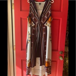 Ashley Stewart Dashiki Pattern Dress